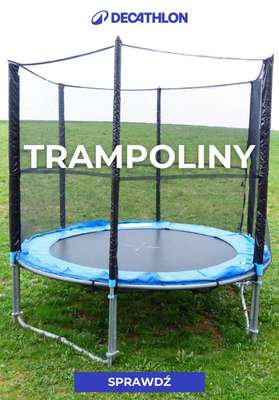 Decathlon - gazetka promocyjna Trampoliny ogrodowe w supercenach od środy 29.04 