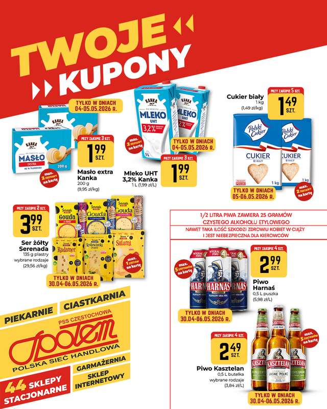 Społem Częstochowa - gazetka promocyjna Plakaty promocyjne od czwartku 30.04 do środy 06.05 - strona 2