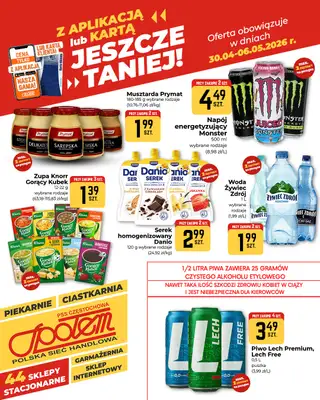 Społem Częstochowa - gazetka promocyjna Plakaty promocyjne od czwartku 30.04 do środy 06.05