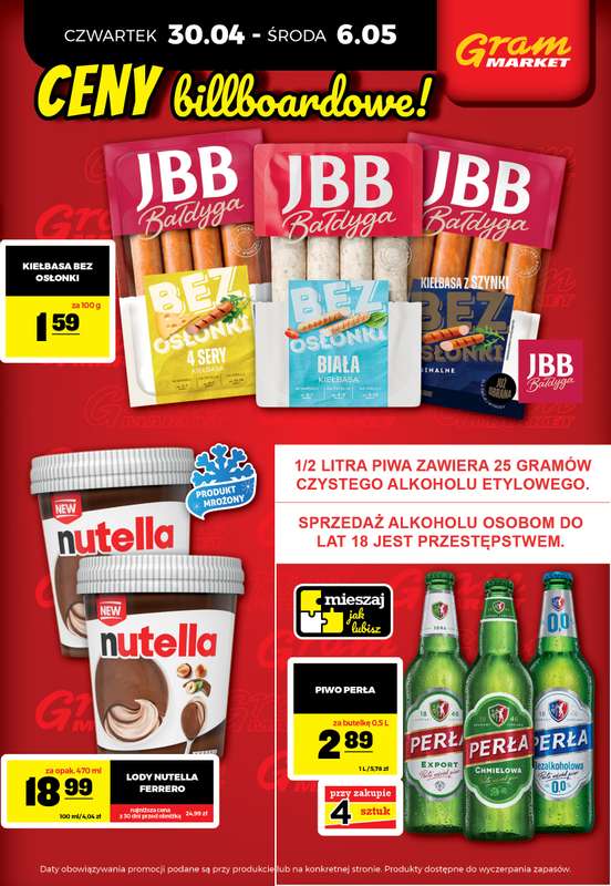 Gram Market - gazetka promocyjna Cały tydzień niskie ceny od czwartku 30.04 do środy 06.05 - strona 3