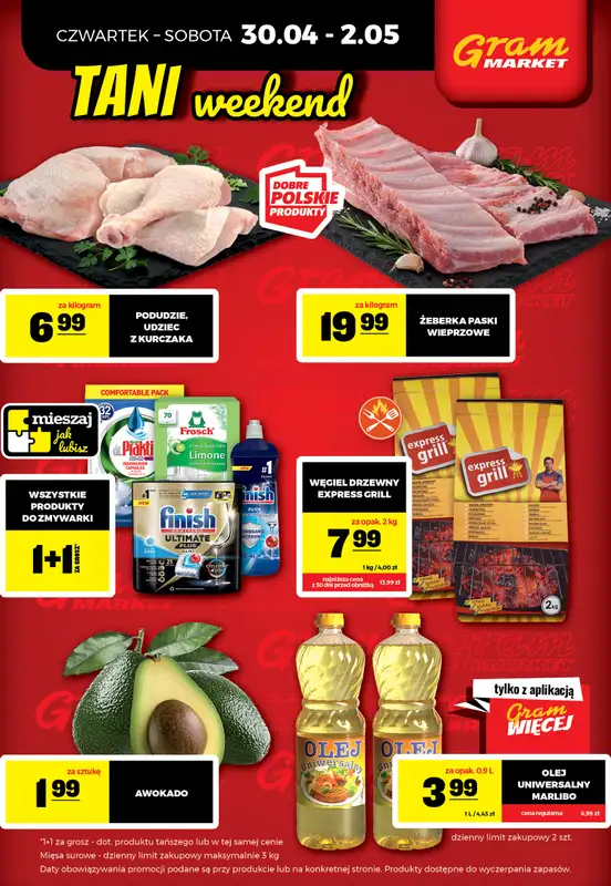 Gram Market - gazetka promocyjna Cały tydzień niskie ceny od czwartku 30.04 do środy 06.05 - strona 2