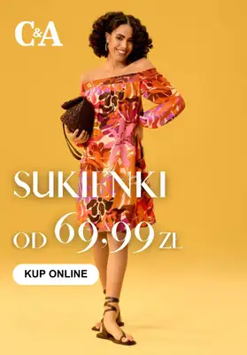 C&A - gazetka promocyjna Sukienki od 69,99 zł od środy 29.04 