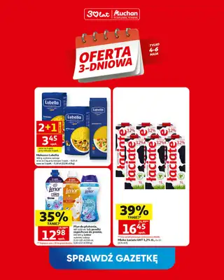 Auchan - gazetka promocyjna Oferta 3-dniowa od poniedziałku 04.05 do środy 06.05