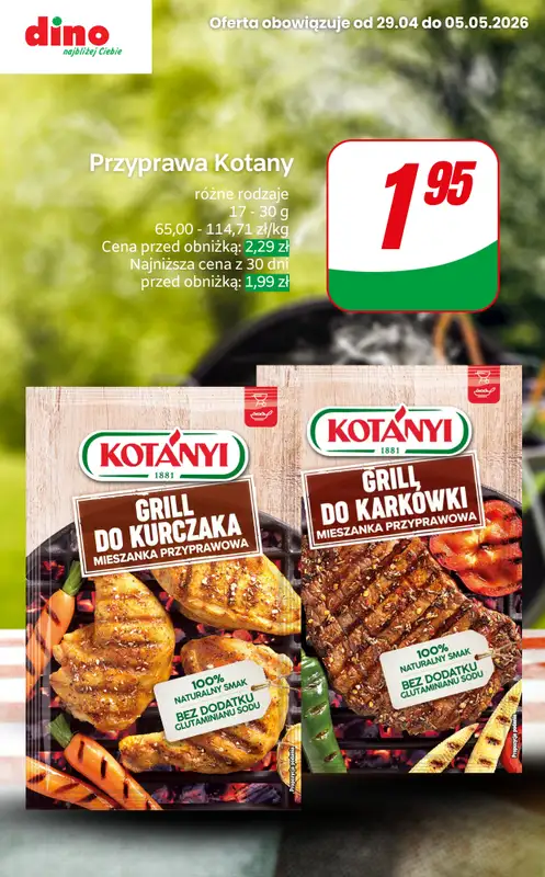 Dino - gazetka promocyjna OKAZJE na grilla! od czwartku 30.04 do wtorku 05.05 - strona 8