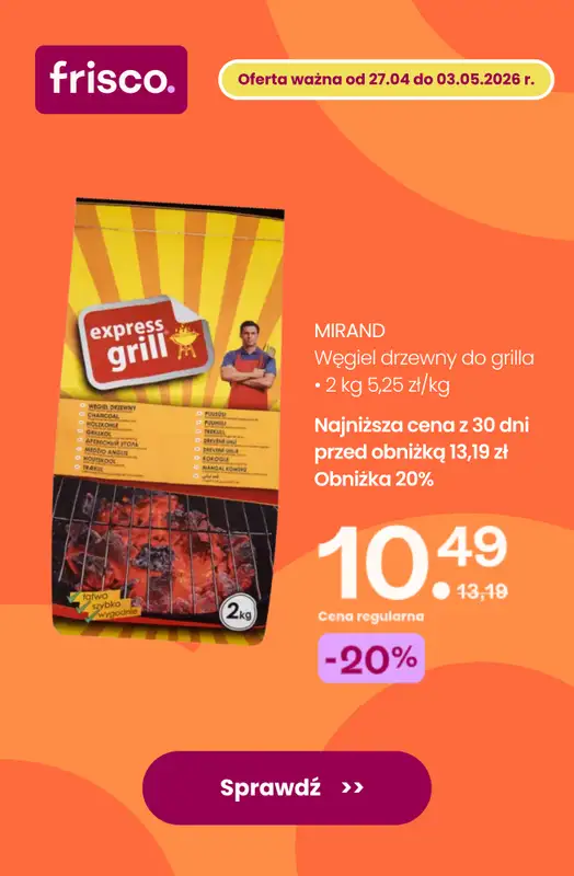 Frisco - gazetka promocyjna Przygotuj się na Majówkę z nami! od środy 29.04 do niedzieli 03.05 - strona 2