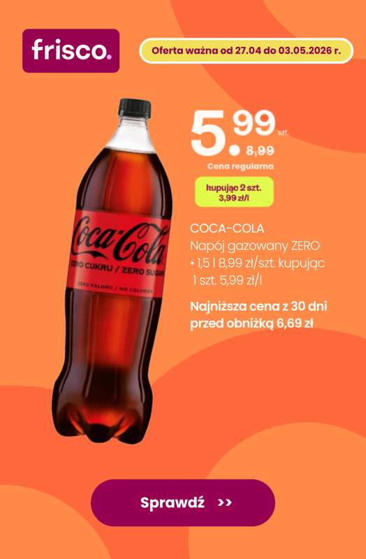 Frisco - gazetka promocyjna Przygotuj się na Majówkę z nami! od środy 29.04 do niedzieli 03.05 - strona 7