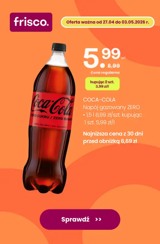 Frisco - gazetka promocyjna Przygotuj się na Majówkę z nami! od środy 29.04 do niedzieli 03.05 - strona 7