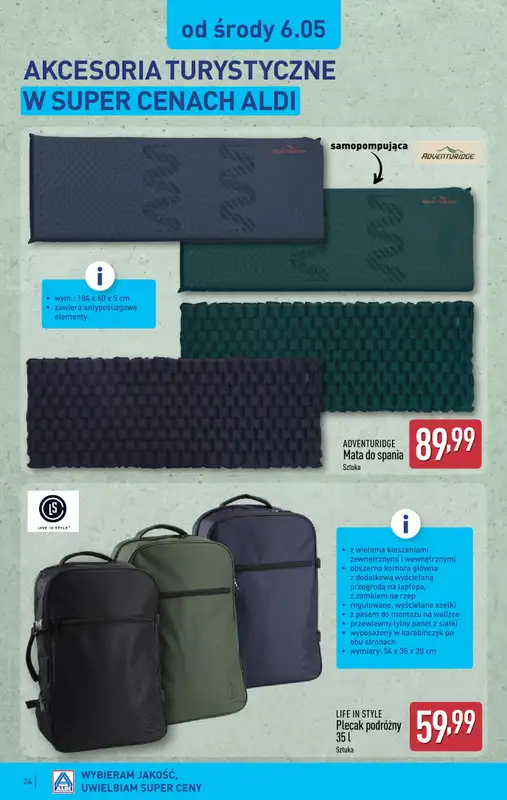 Aldi - gazetka promocyjna Pełny katalog! od poniedziałku 04.05 do soboty 09.05 - strona 24