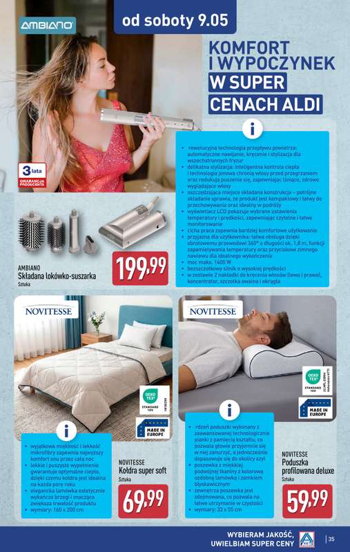 Aldi - gazetka promocyjna Pełny katalog! od poniedziałku 04.05 do soboty 09.05 - strona 35