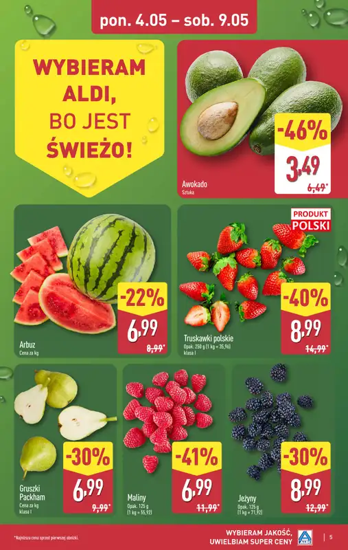 Aldi - gazetka promocyjna Pełny katalog! od poniedziałku 04.05 do soboty 09.05 - strona 5