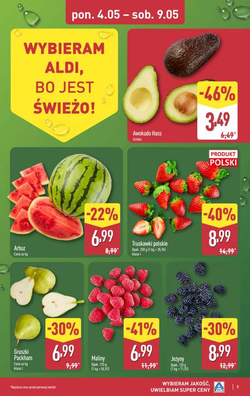 Aldi - gazetka promocyjna Pełny katalog! od poniedziałku 04.05 do soboty 09.05 - strona 5