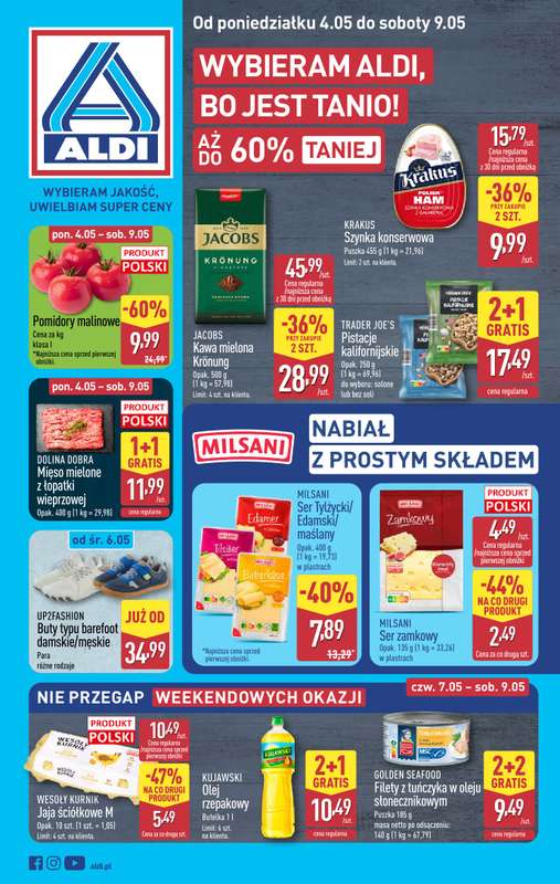 Aldi - gazetka promocyjna Pełny katalog! od poniedziałku 04.05 do soboty 09.05