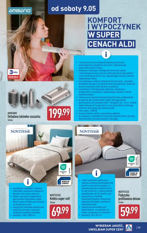 Aldi - gazetka promocyjna Pełny katalog! od poniedziałku 04.05 do soboty 09.05 - strona 35