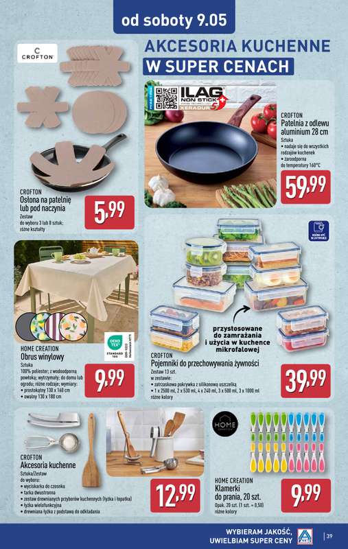 Aldi - gazetka promocyjna Pełny katalog! od poniedziałku 04.05 do soboty 09.05 - strona 39