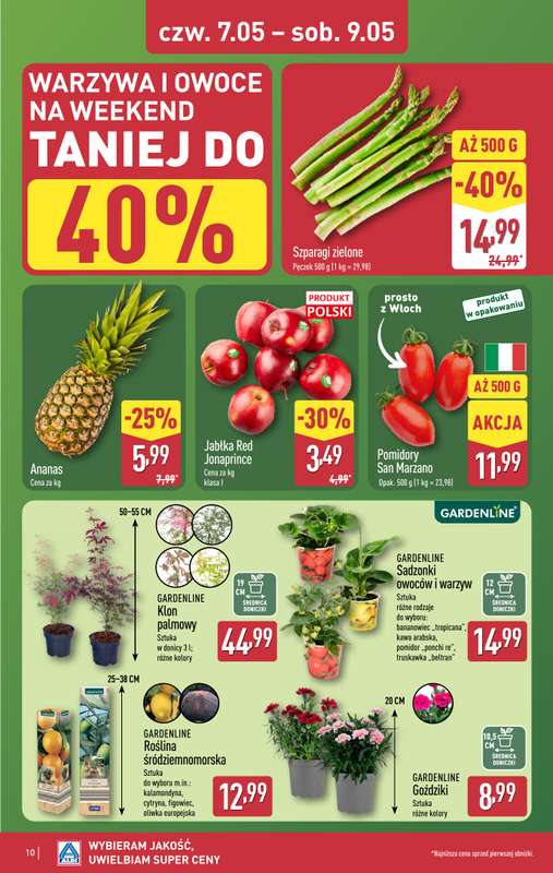 Aldi - gazetka promocyjna Weekend super cen w Aldi! od czwartku 07.05 do soboty 09.05 - strona 10