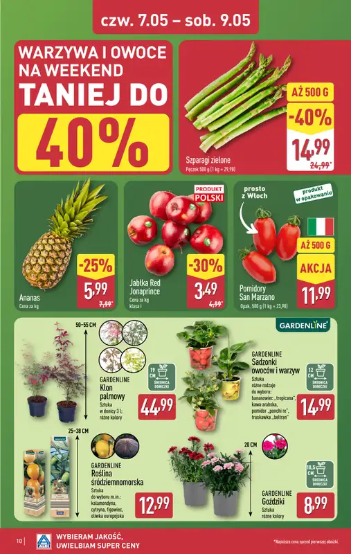 Aldi - gazetka promocyjna Weekend super cen w Aldi! od czwartku 07.05 do soboty 09.05 - strona 10