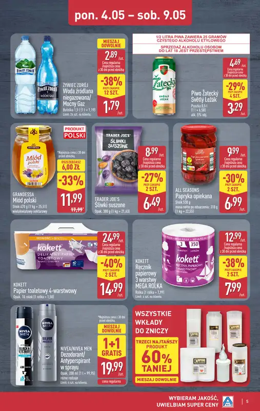 Aldi - gazetka promocyjna Weekend super cen w Aldi! od czwartku 07.05 do soboty 09.05 - strona 5