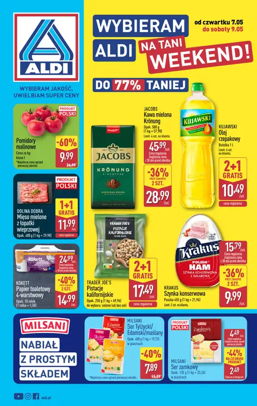 Aldi - gazetka promocyjna Weekend super cen w Aldi!  