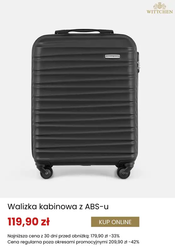 BEST SALE - gazetka promocyjna Wittchen | Dodatkowe -20% na drugą i kolejną walizkę od środy 29.04  - strona 4