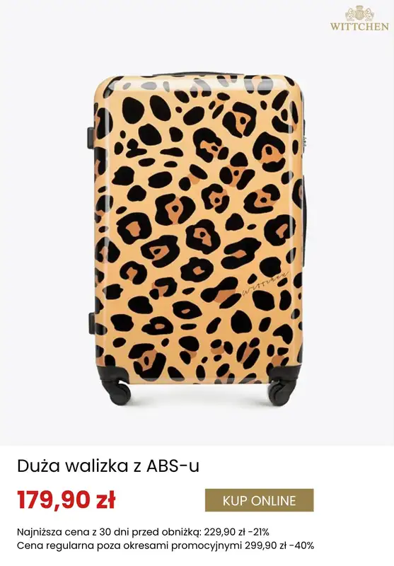 BEST SALE - gazetka promocyjna Wittchen | Dodatkowe -20% na drugą i kolejną walizkę od środy 29.04  - strona 9