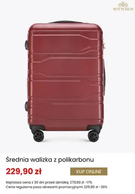 BEST SALE - gazetka promocyjna Wittchen | Dodatkowe -20% na drugą i kolejną walizkę od środy 29.04  - strona 8