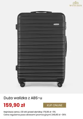 BEST SALE - gazetka promocyjna Wittchen | Dodatkowe -20% na drugą i kolejną walizkę od środy 29.04  - strona 5