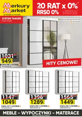 Merkury Market - gazetka promocyjna Meble, wypoczynki, materace od piątku 01.05 do niedzieli 31.05