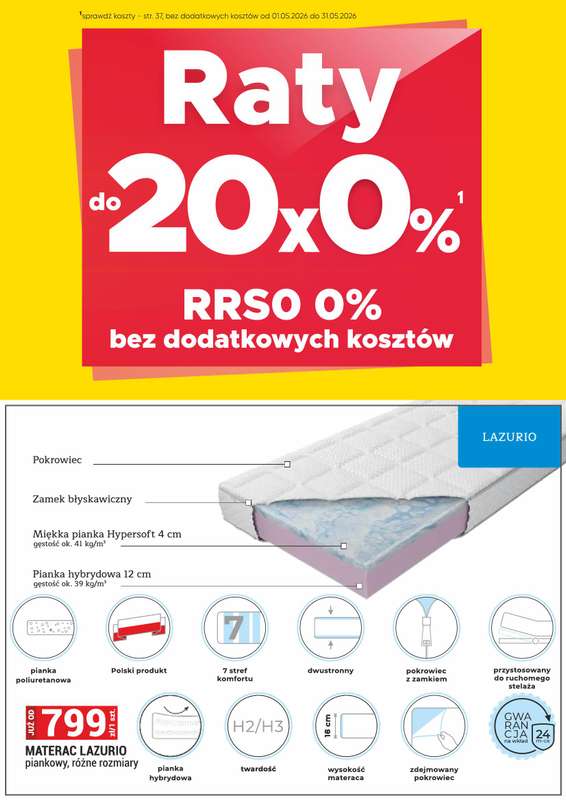Merkury Market - gazetka promocyjna Meble, wypoczynki, materace od piątku 01.05 do niedzieli 31.05 - strona 33