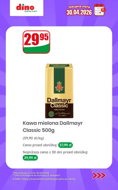 Dino - gazetka promocyjna Specjalna oferta na 30.04.2026 - promocje spoza gazetki od czwartku 30.04 do czwartku 30.04 - strona 5
