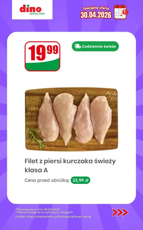 Dino - gazetka promocyjna Specjalna oferta na 30.04.2026 - promocje spoza gazetki od czwartku 30.04 do czwartku 30.04 - strona 3