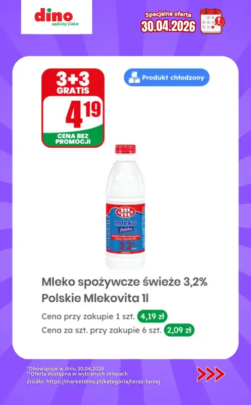 Dino - gazetka promocyjna Specjalna oferta na 30.04.2026 - promocje spoza gazetki od czwartku 30.04 do czwartku 30.04 - strona 4