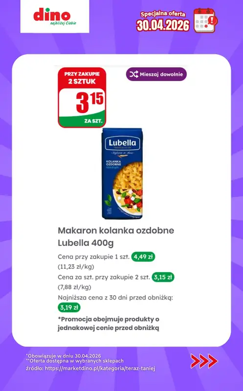 Dino - gazetka promocyjna Specjalna oferta na 30.04.2026 - promocje spoza gazetki od czwartku 30.04 do czwartku 30.04 - strona 9