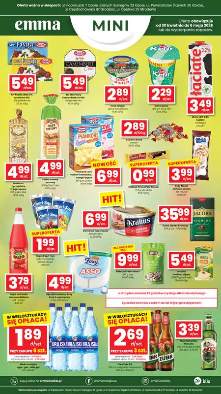 emma MARKET - gazetka promocyjna Promocje Emma Mini od czwartku 30.04 do środy 06.05 - strona 2
