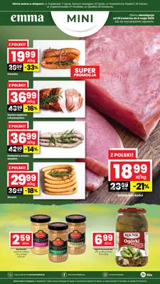 emma MARKET - gazetka promocyjna Promocje Emma Mini 30.04-06.05.2026 od czwartku 30.04 do środy 06.05
