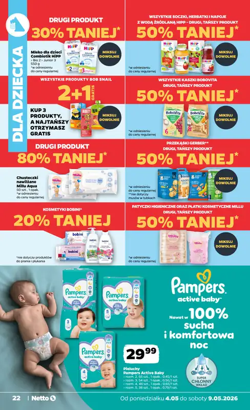 Netto - gazetka promocyjna Gazetka spożywcza od poniedziałku 04.05 do soboty 09.05 - strona 22