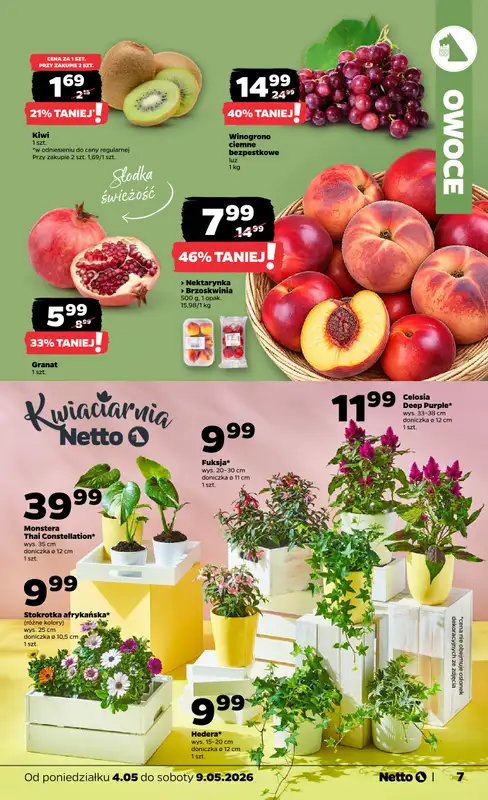 Netto - gazetka promocyjna Gazetka spożywcza od poniedziałku 04.05 do soboty 09.05 - strona 7