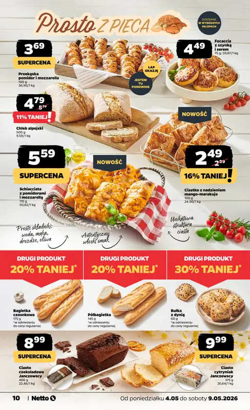 Netto - gazetka promocyjna Gazetka spożywcza od poniedziałku 04.05 do soboty 09.05 - strona 10