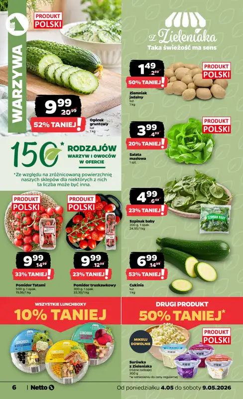 Netto - gazetka promocyjna Gazetka spożywcza od poniedziałku 04.05 do soboty 09.05 - strona 6