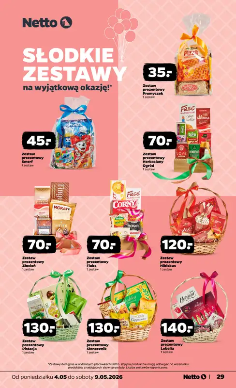 Netto - gazetka promocyjna Gazetka spożywcza od poniedziałku 04.05 do soboty 09.05 - strona 29
