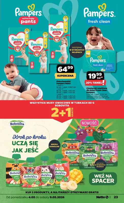 Netto - gazetka promocyjna Gazetka spożywcza od poniedziałku 04.05 do soboty 09.05 - strona 23