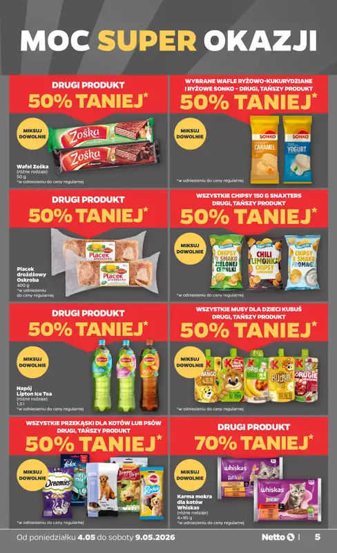 Netto - gazetka promocyjna Gazetka spożywcza od poniedziałku 04.05 do soboty 09.05 - strona 5