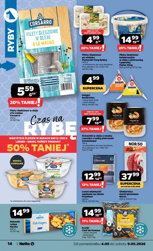 Netto - gazetka promocyjna Gazetka spożywcza od poniedziałku 04.05 do soboty 09.05 - strona 14