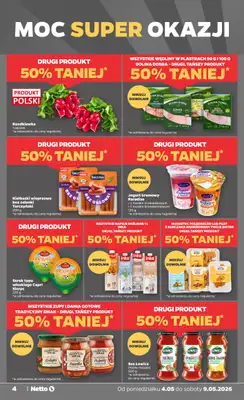 Netto - gazetka promocyjna Gazetka spożywcza od poniedziałku 04.05 do soboty 09.05 - strona 4