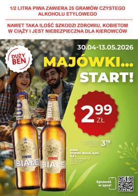 Duży Ben - gazetka promocyjna Gazetka piwna od czwartku 30.04 do środy 13.05