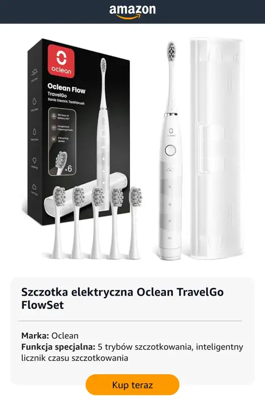 Amazon - gazetka promocyjna Szczoteczki elektryczne – sprawdź oferty od czwartku 30.04  - strona 8