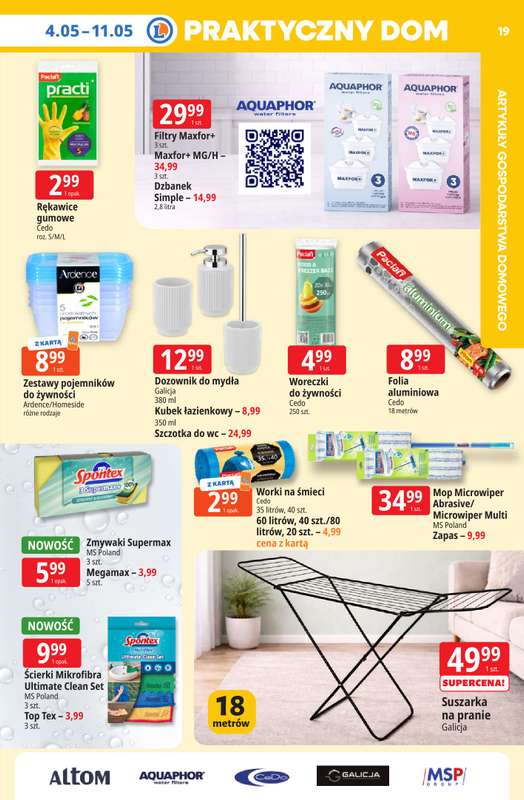Leclerc - gazetka promocyjna Oferta E.Leclerc I Tanio to tu! od poniedziałku 04.05 do poniedziałku 11.05 - strona 19