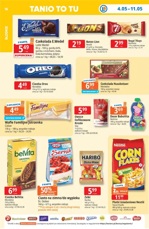 Leclerc - gazetka promocyjna Oferta E.Leclerc I Tanio to tu! od poniedziałku 04.05 do poniedziałku 11.05 - strona 16