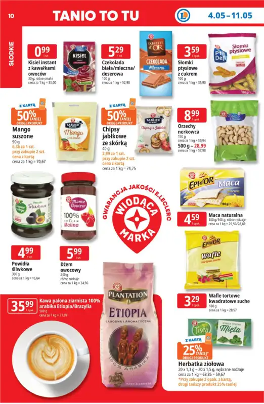 Leclerc - gazetka promocyjna Oferta E.Leclerc I Tanio to tu! od poniedziałku 04.05 do poniedziałku 11.05 - strona 10