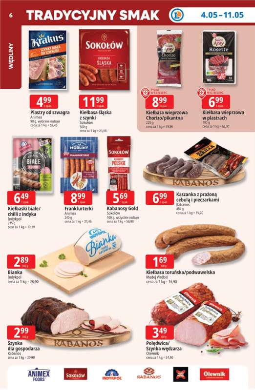 Leclerc - gazetka promocyjna Oferta E.Leclerc I Tanio to tu! od poniedziałku 04.05 do poniedziałku 11.05 - strona 6