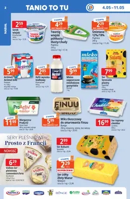Leclerc - gazetka promocyjna Oferta E.Leclerc I Tanio to tu! od poniedziałku 04.05 do poniedziałku 11.05 - strona 2